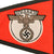 Original German WWII NSKK Vehicle Staff Car Pennant Flag with Faux Leather Trim - 6 3/4" x 12 1/4" Original Items