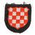 Original German WWII Waffen-SS Croatian Volunteer 2nd Pattern Checkerboard Sleeve Shield - Handschar / Kama