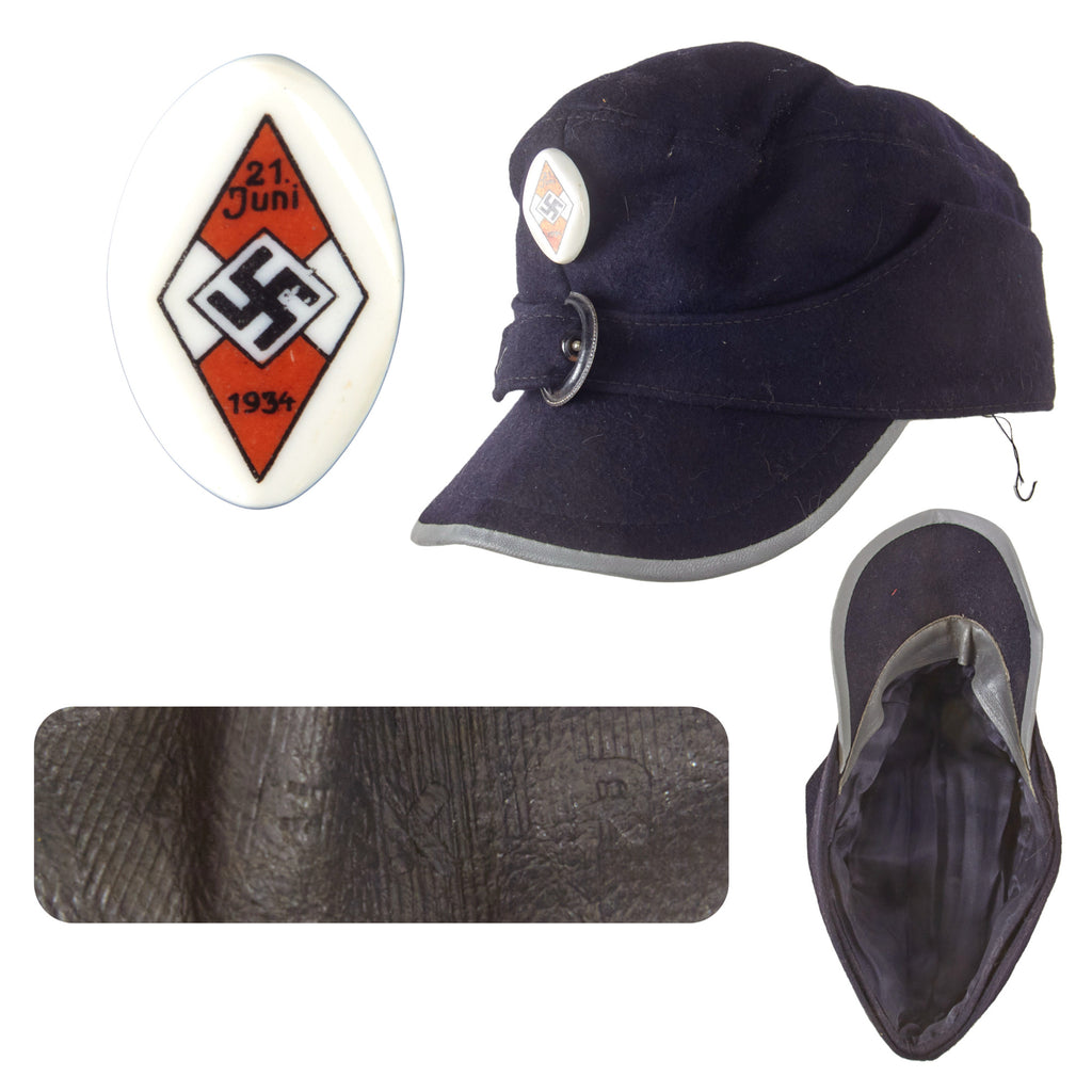 Original German WWII HJ National Youth Organization Skimütze Winter Ski Cap Original Items