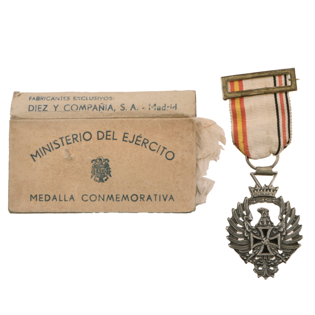 Original Spanish WWII Medal of the Russian Campaign for Members of the German WWII Blue Division In Box Original Items