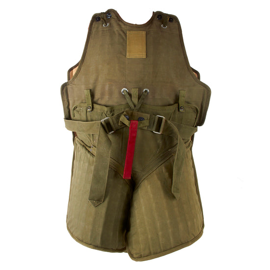 Original U.S. WWII USAAF Complete M1 Flak Vest with M5 Leg & Groin Armor for Seated Personnel Original Items
