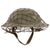 Original British WWI Mk 1 Brodie Helmet by Hadfield Ltd of Sheffield with WWII-Applied Helmet Net - Complete Original Items
