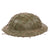 Original British WWI Mk 1 Brodie Helmet by Hadfield Ltd of Sheffield with WWII-Applied Helmet Net - Complete Original Items