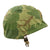 Original U.S. Vietnam War M1 Helmet with Mitchell Pattern Camouflage Cover Purportedly Worn by Mel Gibson in “We Were Soldiers” Original Items