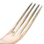 Original German WWII 800 Silver Berghof “House Service” Dinner Fork by Bruckmann & Söhne
