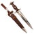 Original German Pre-WWII Early SA Dagger by Gebrüder Heller of Schmalkalden with Large Anchor Logo, Scabbard, Rare Vertical Hanger, and Belt Loop