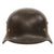 Original German WWII Luftwaffe M35 Double Decal Steel Helmet with 1939 Dated 54cm Liner and Partial Chinstrap, Stamped Q62 Original Items