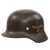 Original German WWII Luftwaffe M35 Double Decal Steel Helmet with 1939 Dated 54cm Liner and Partial Chinstrap, Stamped Q62 Original Items