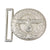 Original German WWII Zollgrenzschutz Land Customs Officer Aluminum Brocade Belt Buckle