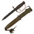 Original U.S. Vietnam War Era M7 Bayonet with Aluminum Knuckle Guard and PWH M8A1 Scabbard