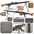 Original German WWII MG 42 Inert Display Machine Gun by Gustloff-Werke, 1944 Production, with Original Divided Sling and Basket Belt Carrier Original Items