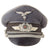 Original German WWII Luftwaffe Officer Schirmmütze Visor Crush Cap with Bullion Insignia, Measured Size 55cm