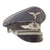 Original German WWII Luftwaffe Officer Schirmmütze Visor Crush Cap with Bullion Insignia, Measured Size 55cm