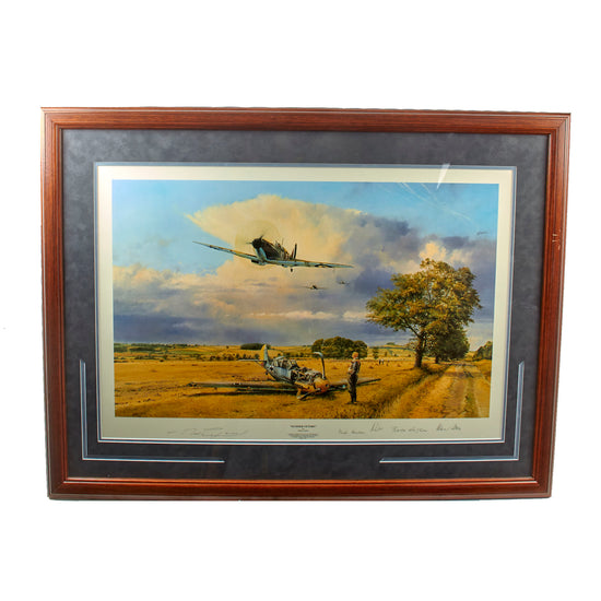 Original Signed Limited Edition Print: Framed “Summer Victory” by Robert Taylor Signed by Four Battle of Britain Pilot Aces - 300/1250 - 30 ¾ x 40 ½” Original Items