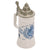 Original German Bavarian Kingdom 1835–1918 Commemorative Lidded Beer Stein with Royal Coat of Arms & “Gott mit Dir” Inscription