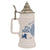 Original German Bavarian Kingdom 1835–1918 Commemorative Lidded Beer Stein with Royal Coat of Arms & “Gott mit Dir” Inscription