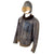 Original German WWII Luftwaffe Pilot's Brown Leather Shearling Flight Jacket with Modified Fur-lined Winter Flying "Channel Pants" Trousers & Sheepskin Lined Leather Winter Flying Helmet