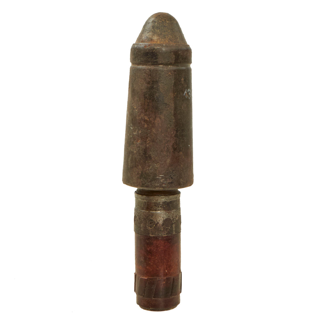 Original German WWII Inert 98k Rifle Schießbecher Anti-Tank Grenade - Dated 1943 - Große Gewehrpanzergranate Original Items
