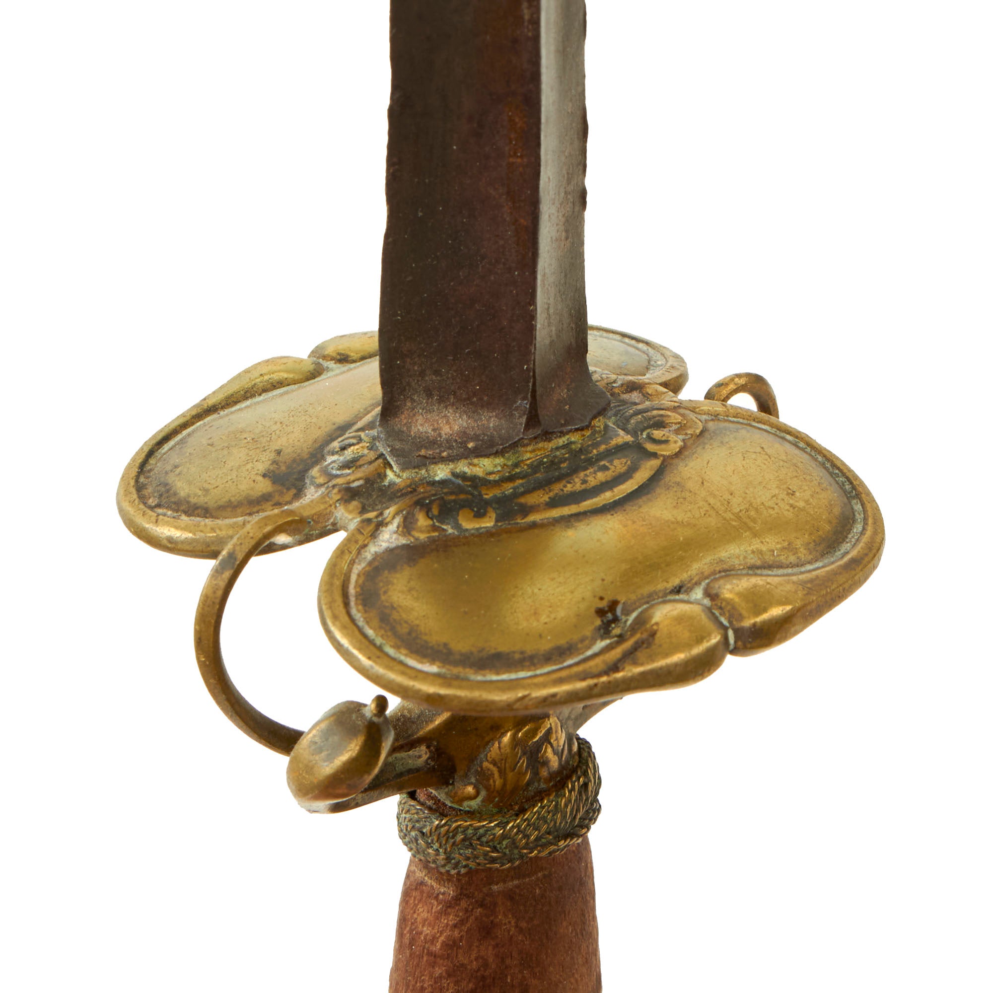 Original U.S. 18th Century Continental Small Sword with Triangular Bla ...