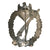 Original German WWII Silver Grade Infantry Assault Badge - Unmarked Solid Back Original Items