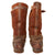 Original German WWII Luftwaffe Fleece-Lined Brown Leather Single-Zip Pilot Flying Boots Original Items