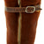 Original German WWII Luftwaffe Fleece-Lined Brown Leather Single-Zip Pilot Flying Boots Original Items