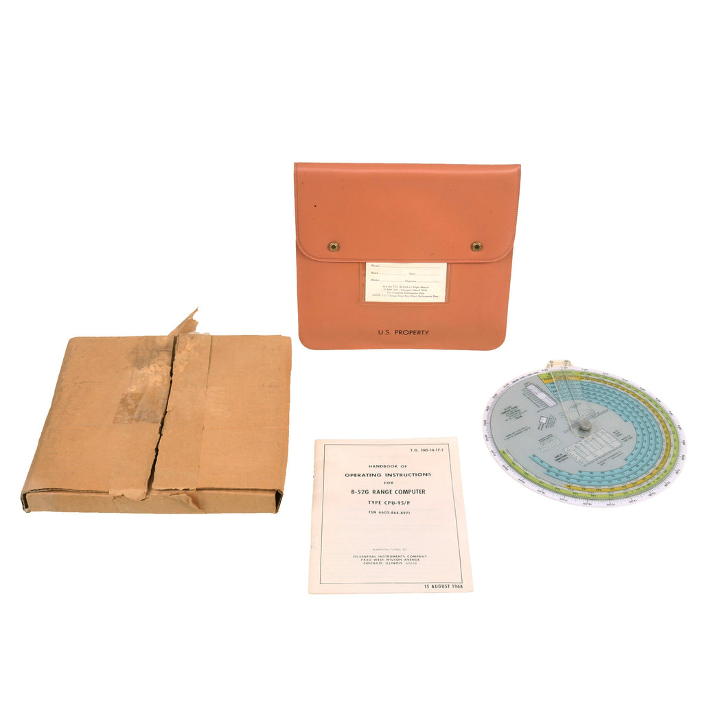 Original U.S. Vietnam War B-52G “Dead Reckoning” Range Computer in Original Case & Box - Dated October 1968 Original Items