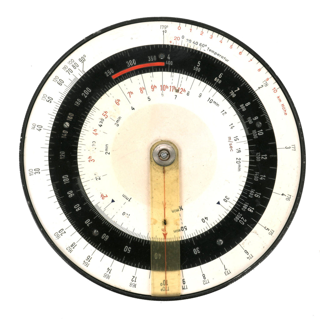 Original German WWII Luftwaffe Dreieckrechner DR 2 Flight Computer Fl.23825 - Dated 1941 Original Items