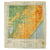 Original British WWII Royal Air Force Silk Evasion Map Lot - Set of 5 Original Items