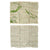 Original British WWII Royal Air Force Silk Evasion Map Lot - Set of 5 Original Items