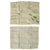 Original British WWII Royal Air Force Silk Evasion Map Lot - Set of 5 Original Items