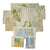 Original British WWII Royal Air Force Silk Evasion Map Lot - Set of 5 Original Items
