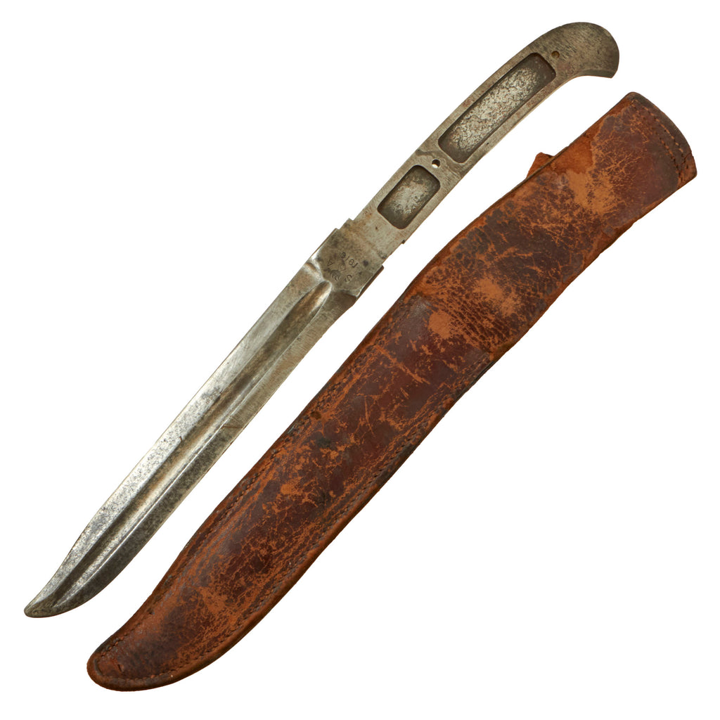 Original U.S. WWI Model 1913 Cavalry “Patton” Saber by Springfield Armory Dated 1916 with Scabbard - Rare WWII Cut Down Fighting Knife - No Grips Original Items