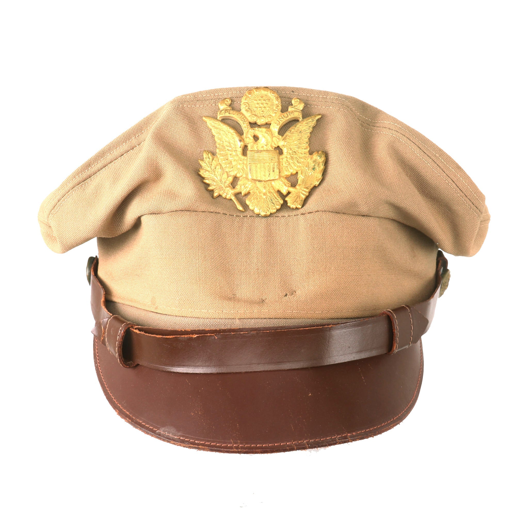 Original U.S. WWII USAAF Theater-Made Officer Summer Khaki Crush