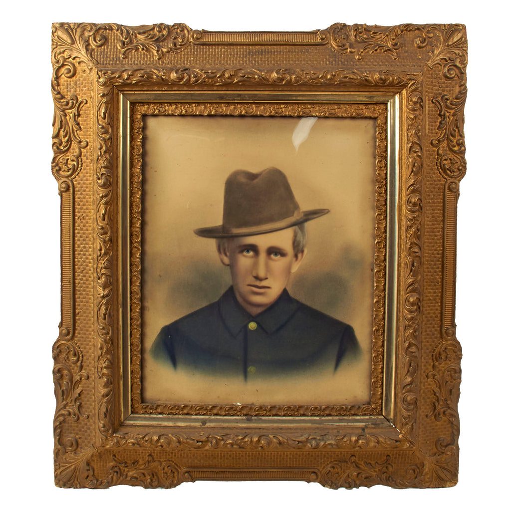 Original U.S. Spanish American War Young Soldier Colorized Photograph Portrait Original Items