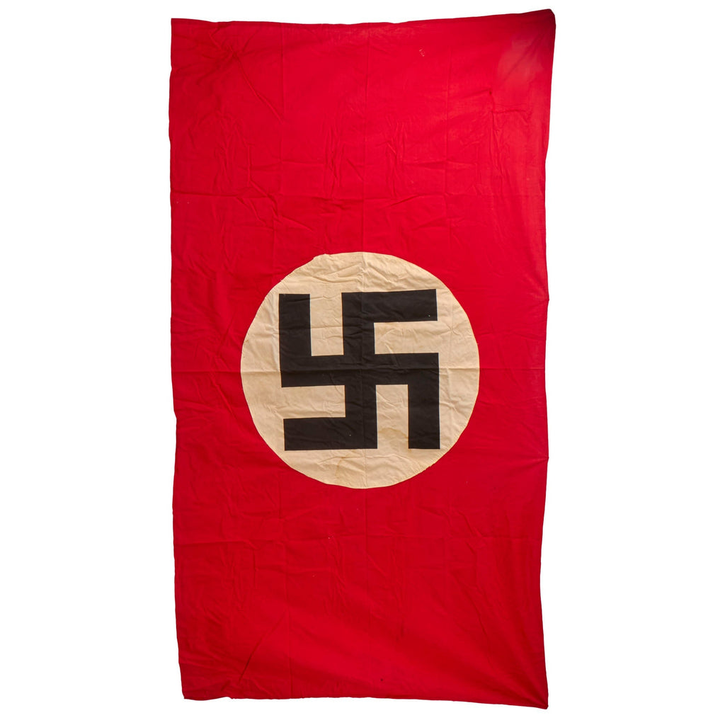Original German WWII NSDAP Large Multi-Piece Double Sided National Political Banner Flag - 98" x 54" Original Items
