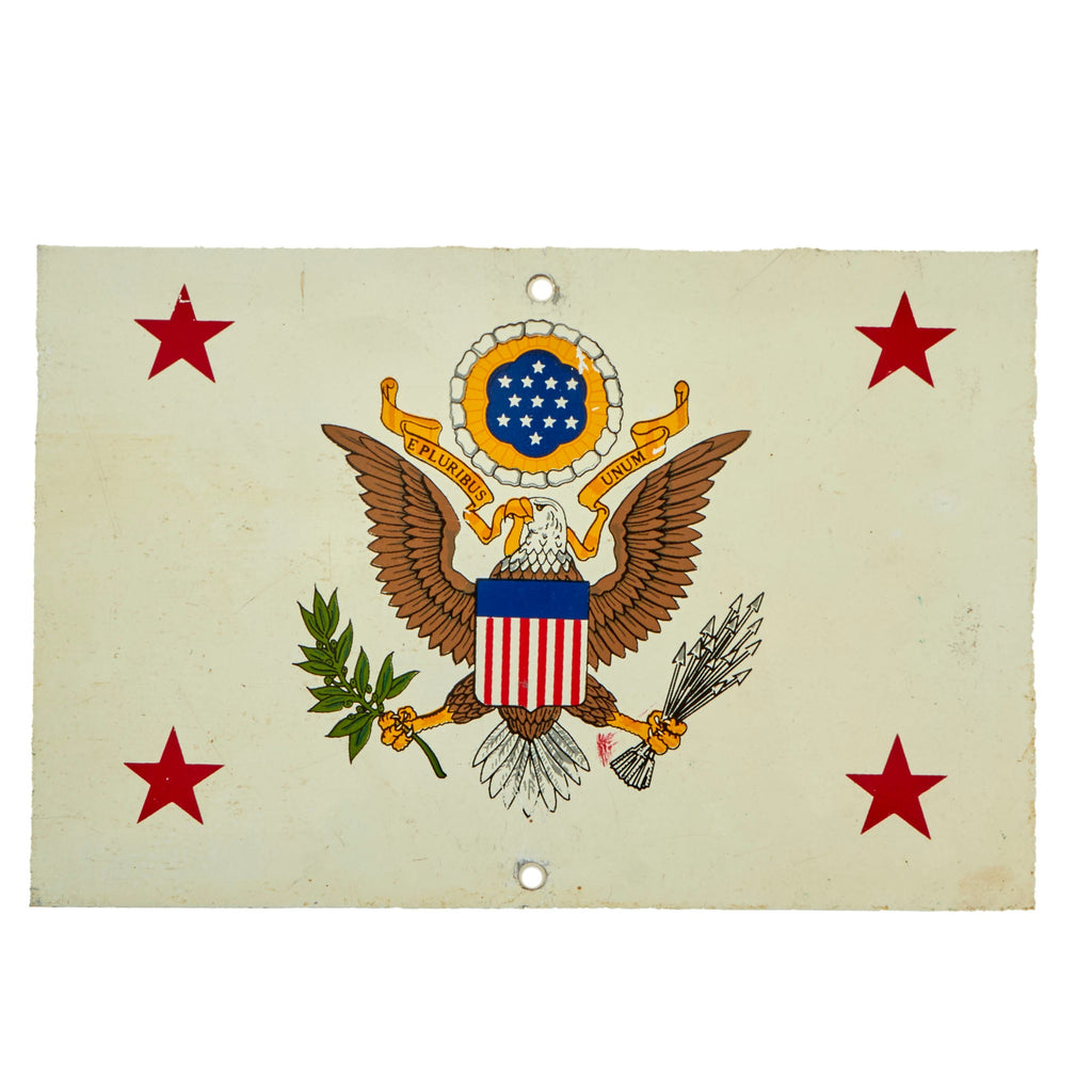 Original U.S. Vietnam War Era 1960s Issue United States Under Secretary of State Vehicle Identification Placard Original Items