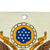 Original U.S. Vietnam War Era Assistant Secretary of the Army Vehicle Pennant Plate with Painted Eagle Seal - 5⅞ x 8⅞” Original Items