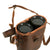 Original British WWI War Office Model Officers Leather Covered Binoculars with Leather Case Original Items