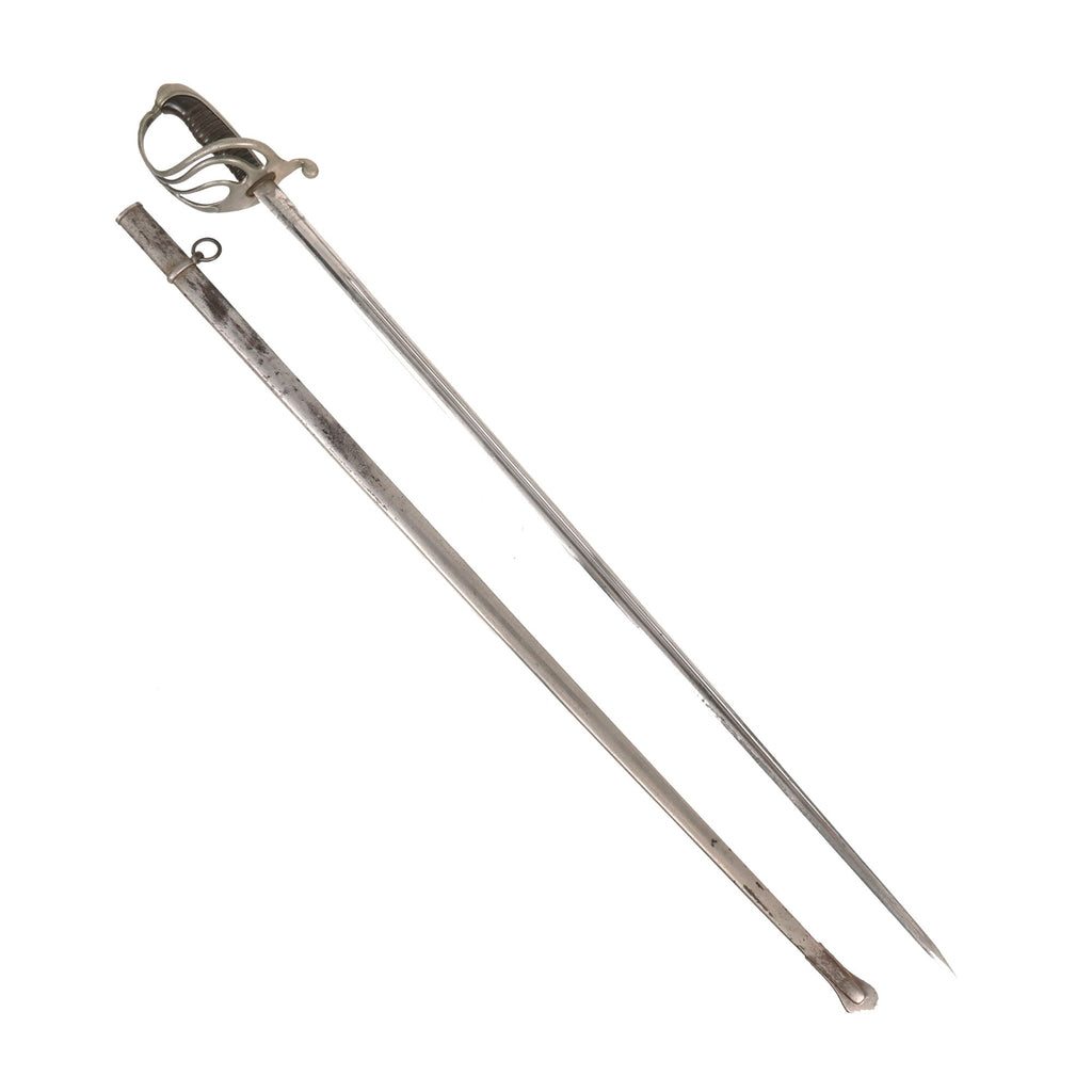 Original French WWI Model 1882 Infantry Officer’s Dress Sword & Scabbard by Châtellerault - Dated 1913 Original Items