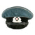 Original German WWII Named DRB Bahnschutzpolizei Railway Police Visor Cap by Schellenberg - Missing Eagle Original Items