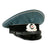 Original German WWII Named DRB Bahnschutzpolizei Railway Police Visor Cap by Schellenberg - Missing Eagle Original Items