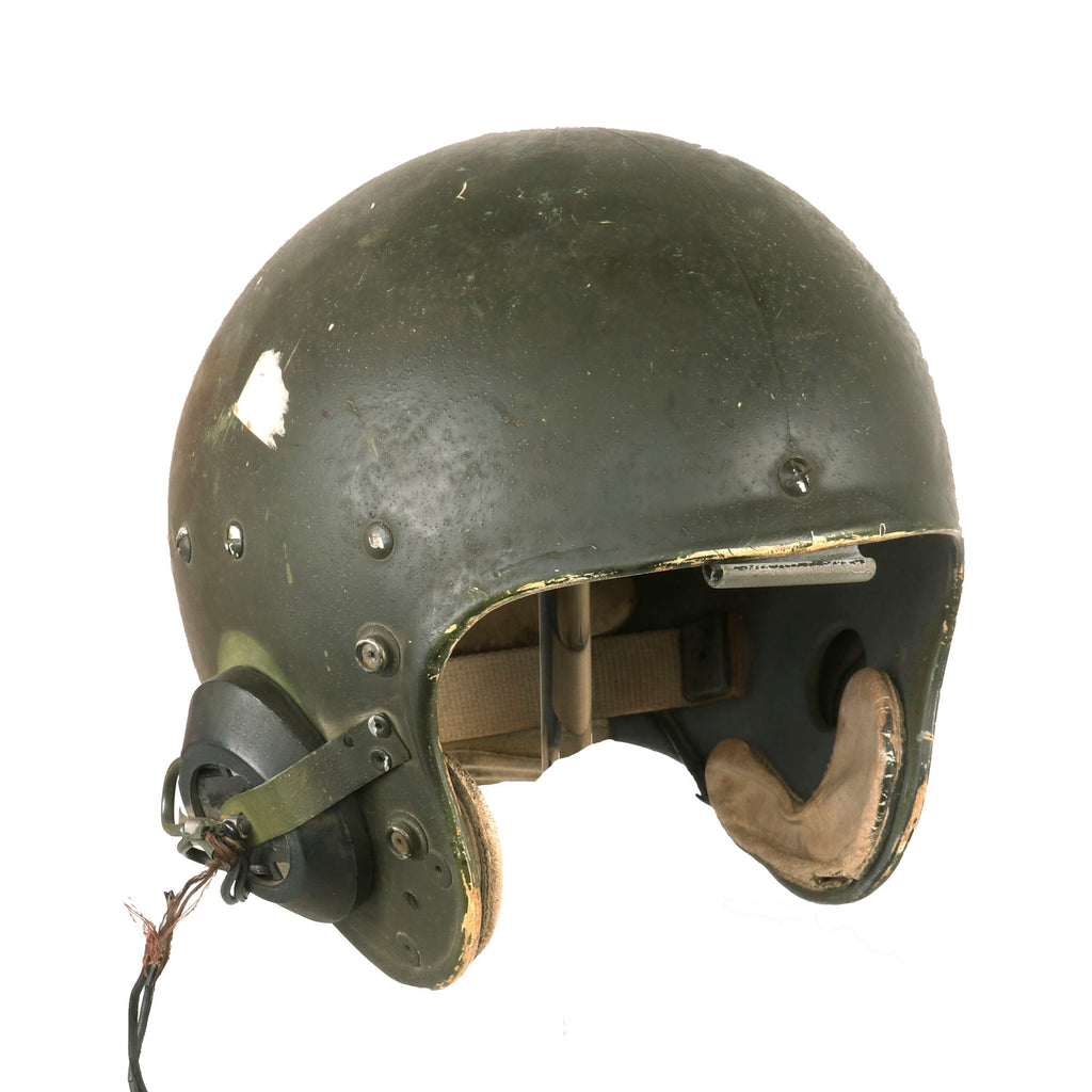 Original U.S. Korean War / Early Vietnam War Tanker Helmet by Spalding - Converted Football Helmet Original Items