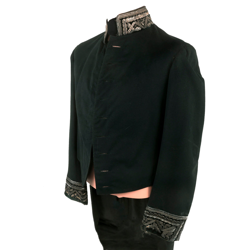 Original Austrian Pre - WWI Era Named Diplomatic Uniform Tailcoat by Moritz Tiller of Vienna - Dated 1909 Original Items