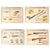 Original Chinese Cold War Era SKS Rifle Training Aid Poster Lot - 4 Posters Total - 30⅝ x 41⅝” Original Items