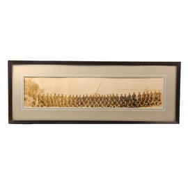 Original U.S. WWI Framed Yardlong of Marine Anti-Aircraft Company at Quantico, Virginia - 13¼ x 35¾”