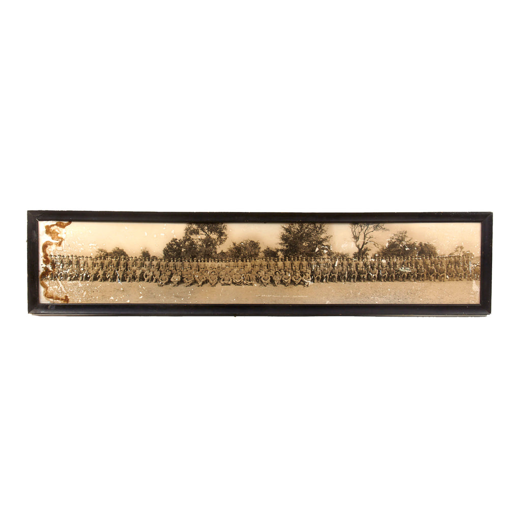 Original U.S. Pre-WWI Framed Yardlong of 50th, 51st, and 52nd Companies, U.S.M.C. - 51st Company was in 5th Regiment in France - No Glass - 9½ x 42½” Original Items