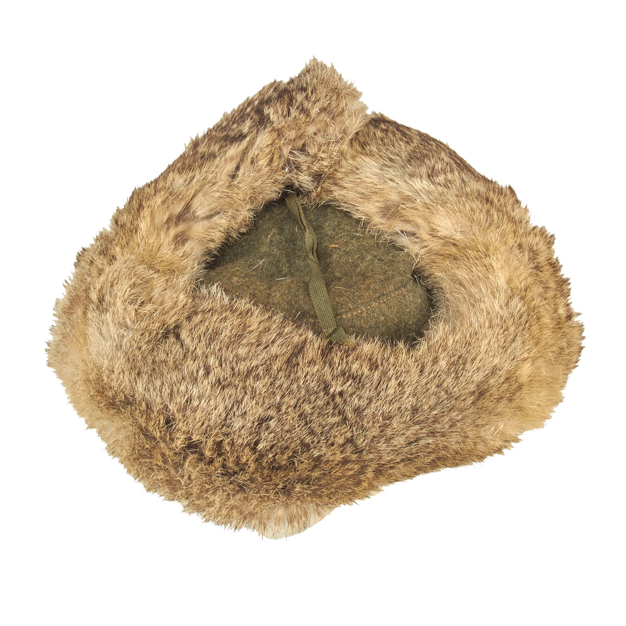 Wwii German Rabbit Original German WWII Eastern Front Rabbit Fur Pelzmütze Winter Hat wit ...