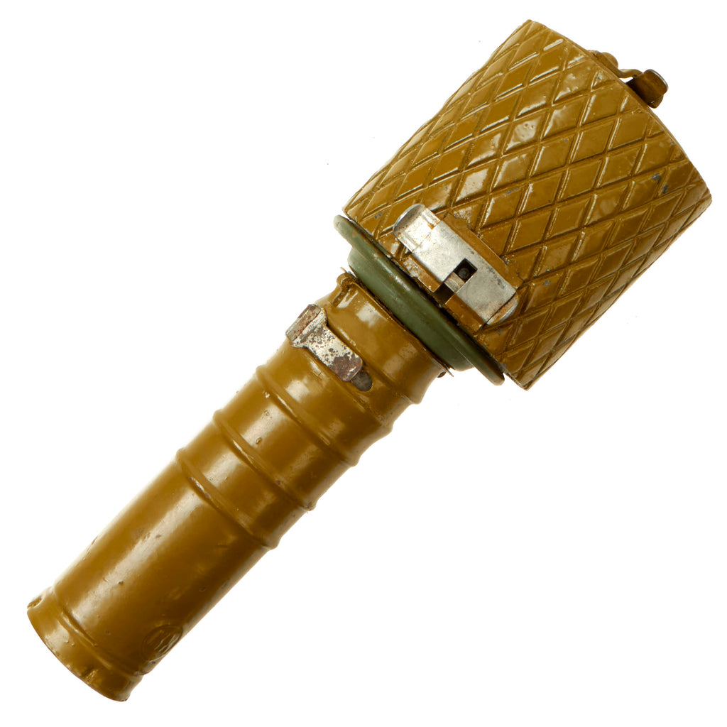 Original WWII Soviet Russian RGD-33 Inert Stick Grenade with Fragmentation Sleeve - Near Mint Condition Original Items