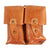 Original Cold War Yugoslavian SKS Carbine Stripper Clip Leather Double Ammo Pouch - 7.62×39mm Original Items